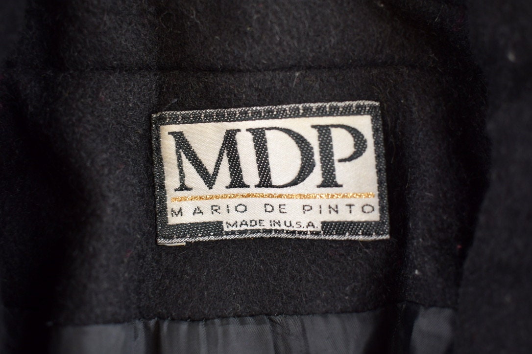Vintage 1970s Mario De Pinto Wool Coat