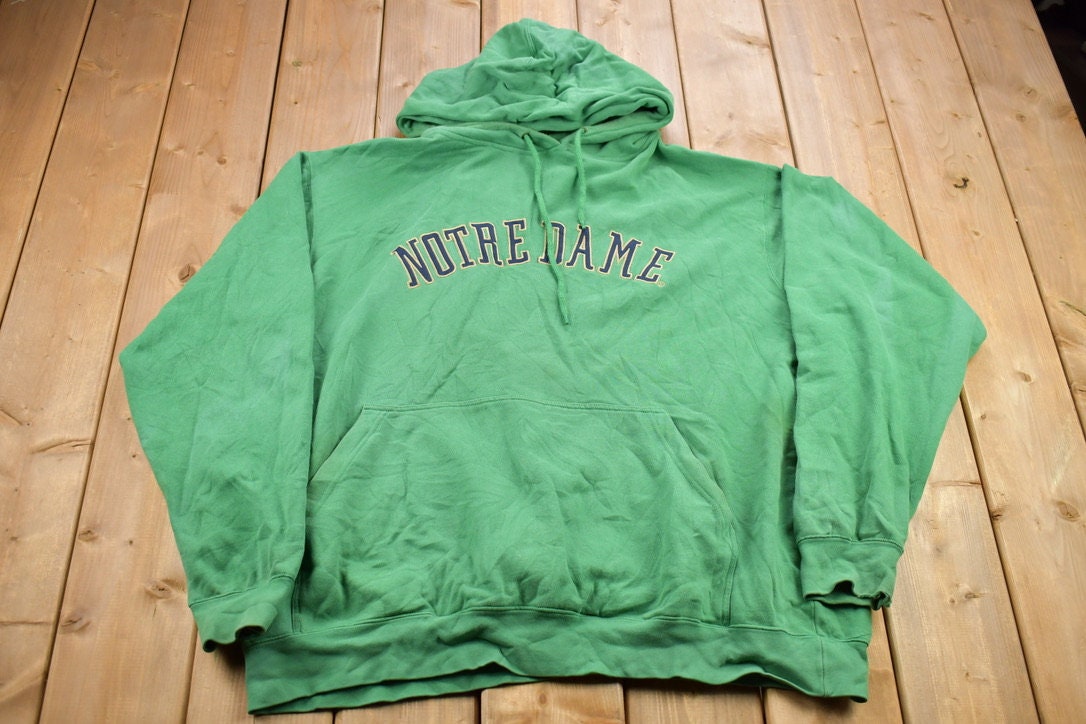 Vintage 1990s University Of Notre Dame Collegiate Hoodie