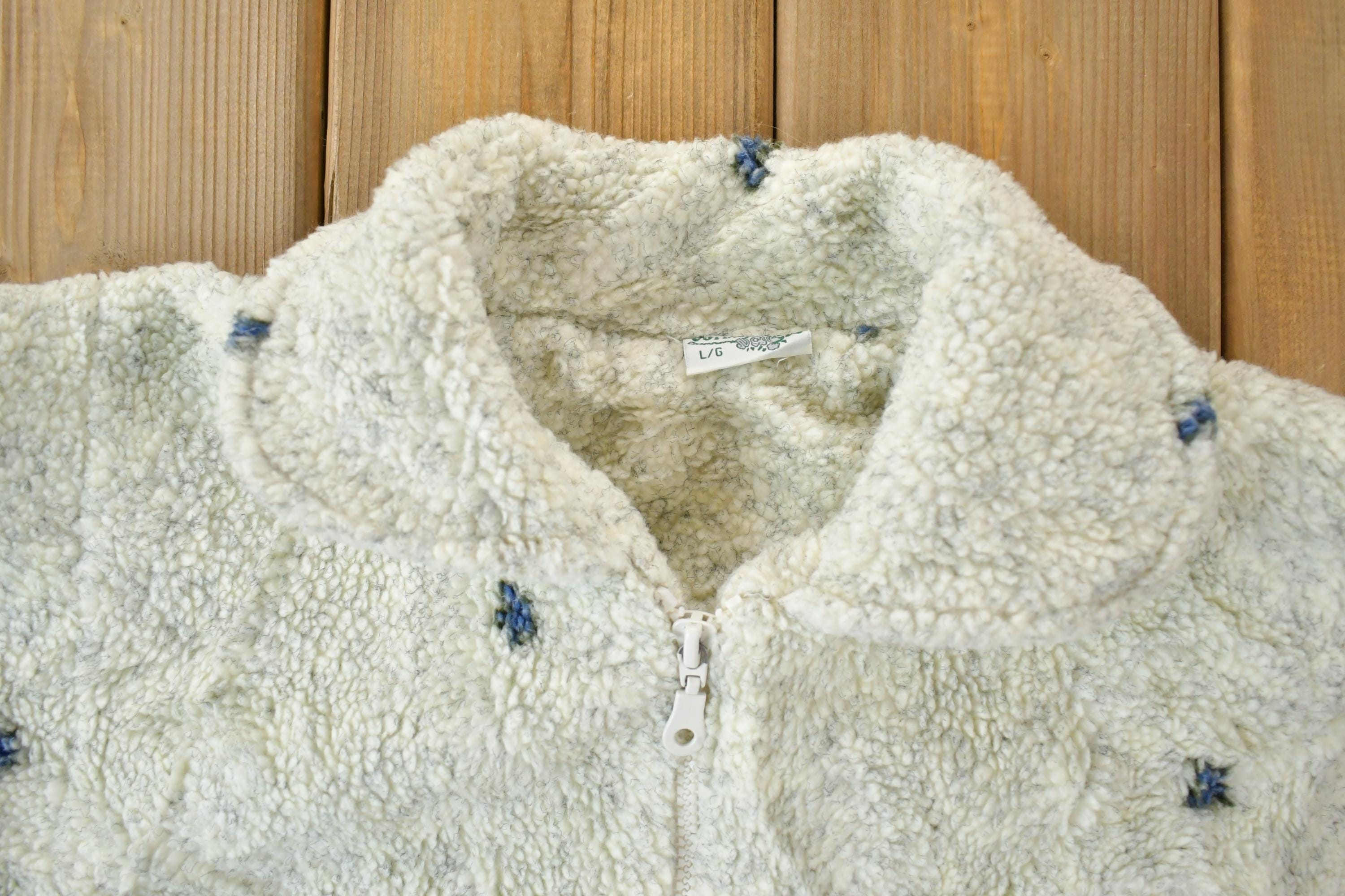 Vintage 1990s Cottage Cove Fleece Sweater Vest