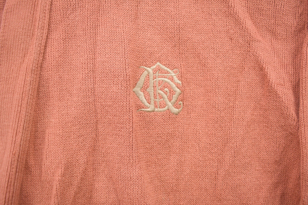 Vintage 1980s Pink Knit Cardigan Sweater