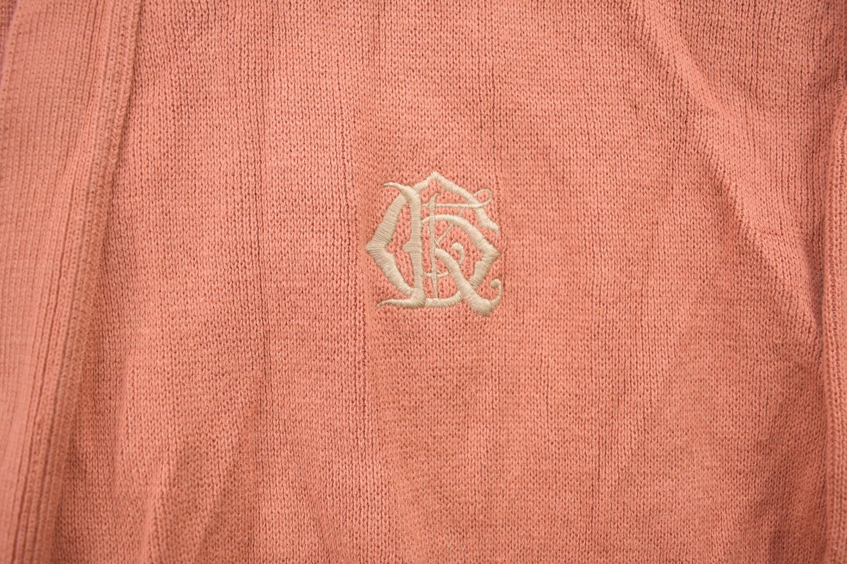 Vintage 1980s Pink Knit Cardigan Sweater