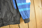 Vintage 1990s Toronto Blue Jays Looney Tunes Leather Jacket Men's Large