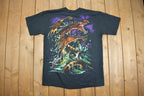 Vintage 1999 Liquid Blue Dragon Graphic With Tags