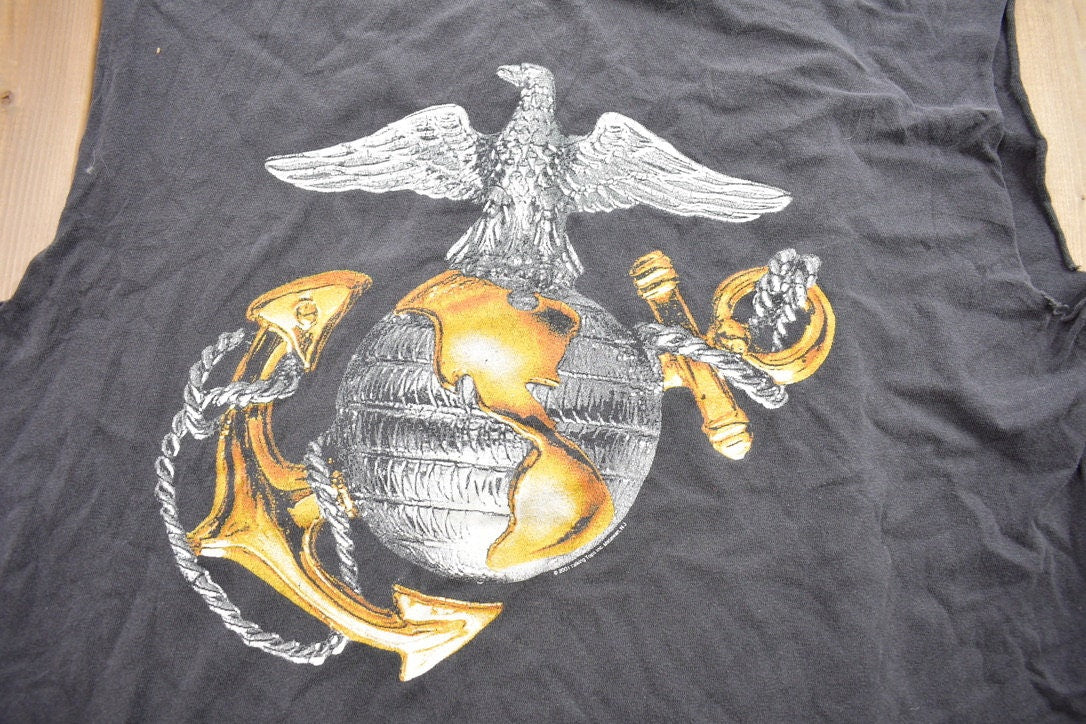 Vintage 1990s Anchor Globe with Eagle Graphic Tank Top