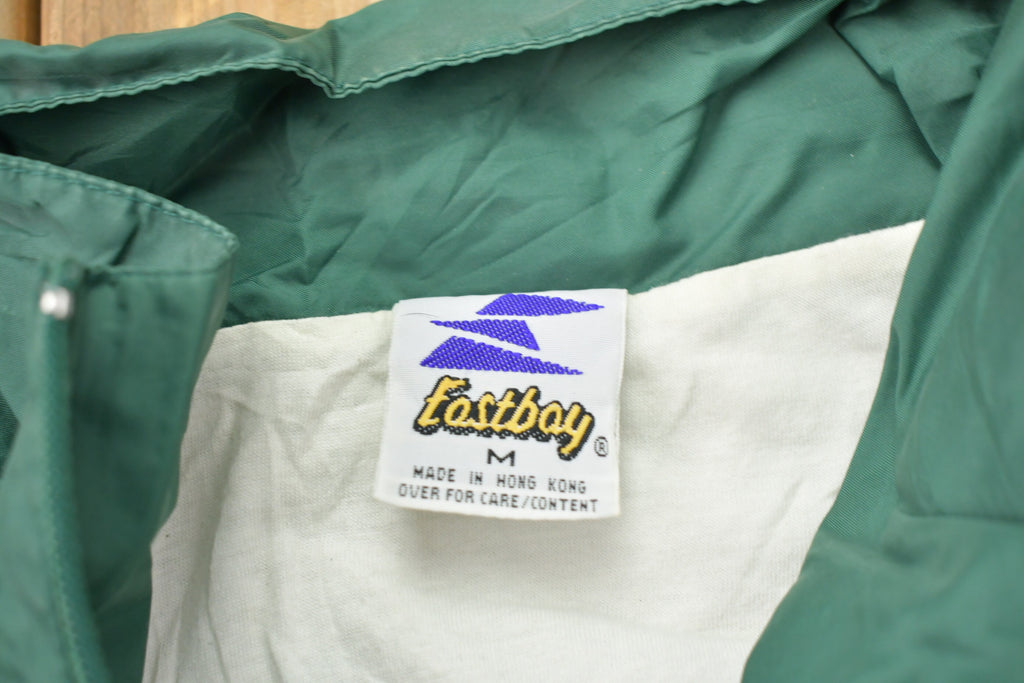 Vintage 1980s East Bay Green Bay Packers NFL Windbreaker
