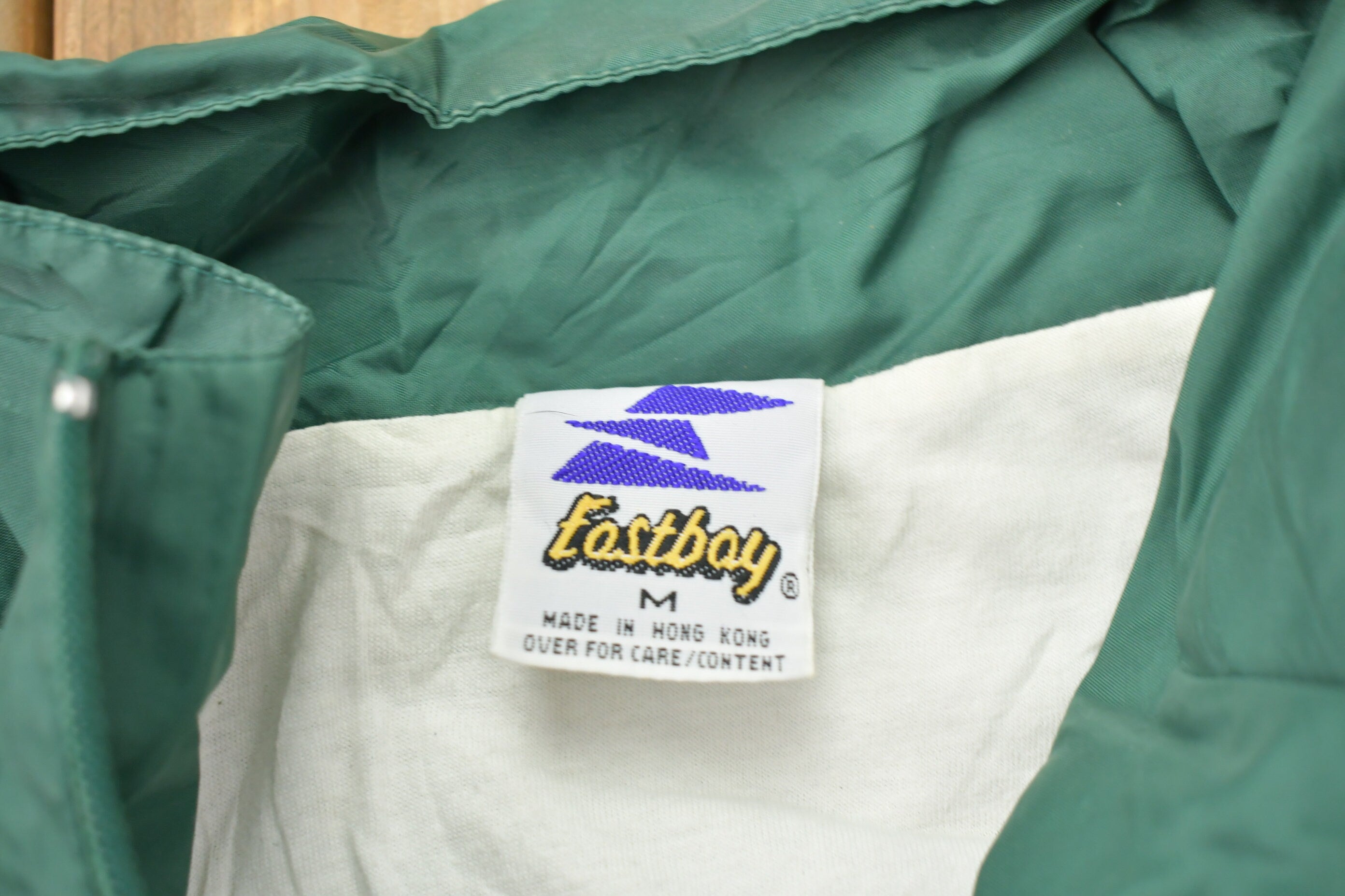 Vintage 1980s East Bay Green Bay Packers NFL Windbreaker
