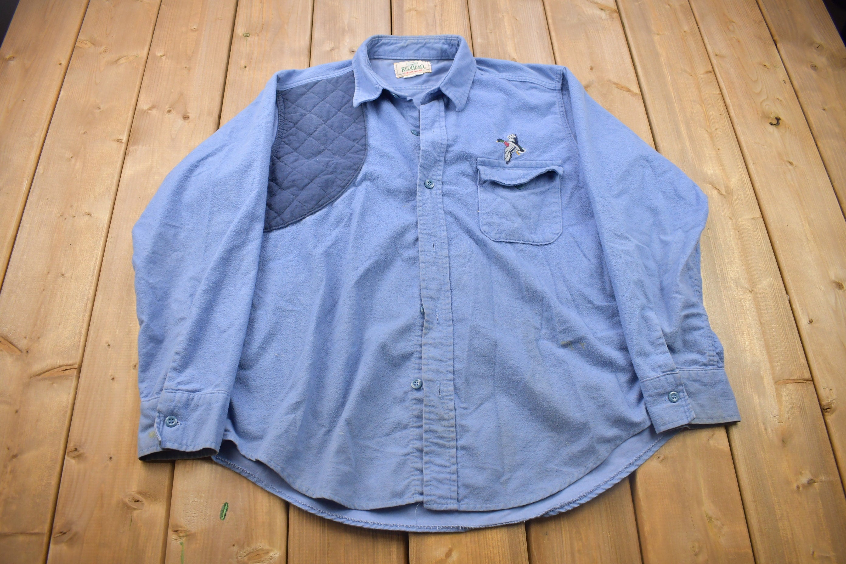 Vintage 1990s Red Head Button Up Shirt