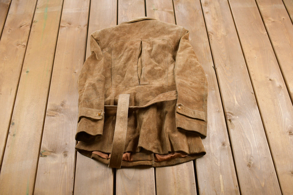 Vintage 1970s Genuine Leather Suede Leather Jacket