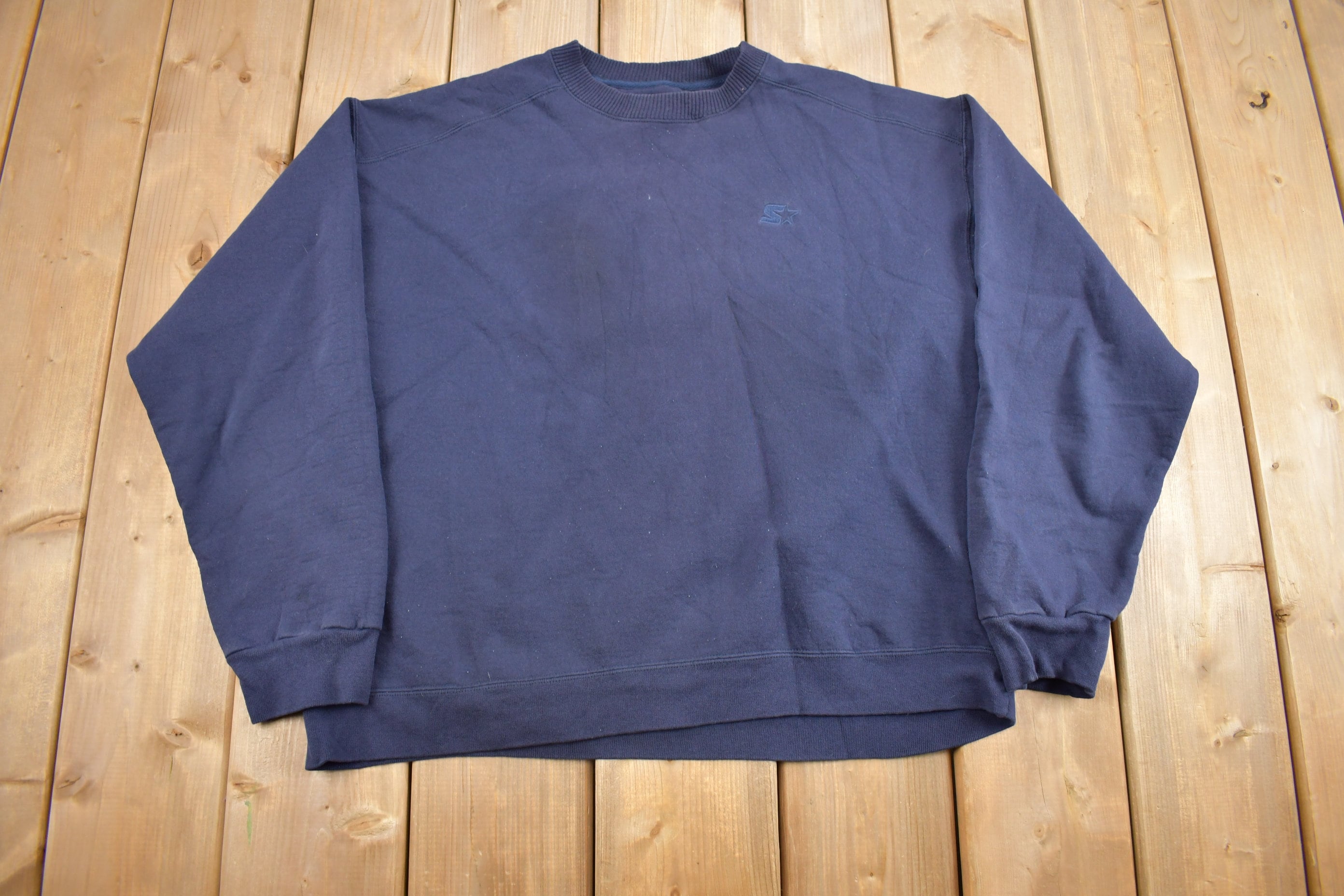 Vintage 1990s Starter Heavy Weight Blank Crewneck Sweatshirt