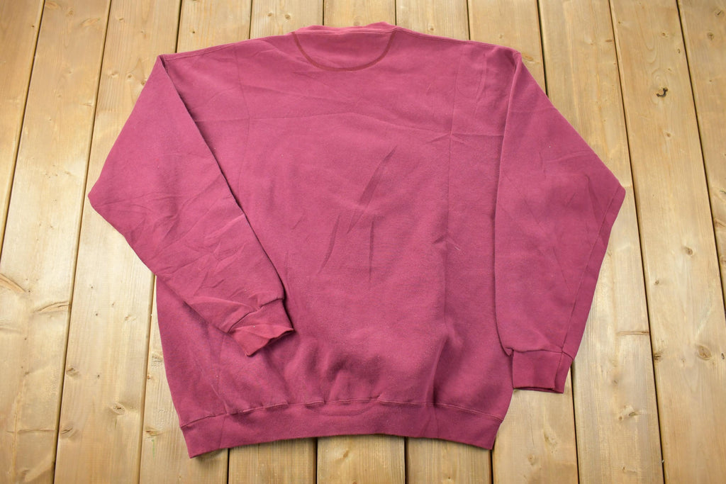 Vintage 1990s Round One Heavyweight Golf Crewneck Sweatshirt / 90s Crewneck / Made In USA / Streetwear / Embroidered