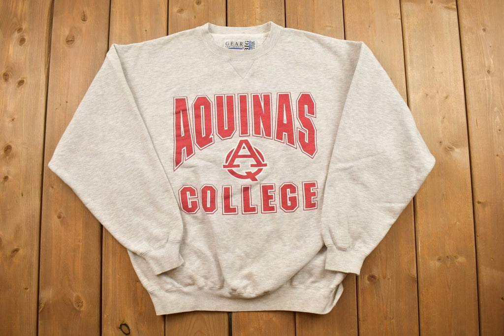 Vintage 1990s Aquinas College Collegiate Crewneck