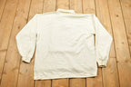 Vintage 1990s Club International Blank Heavy Quarter-button Sweatshirt