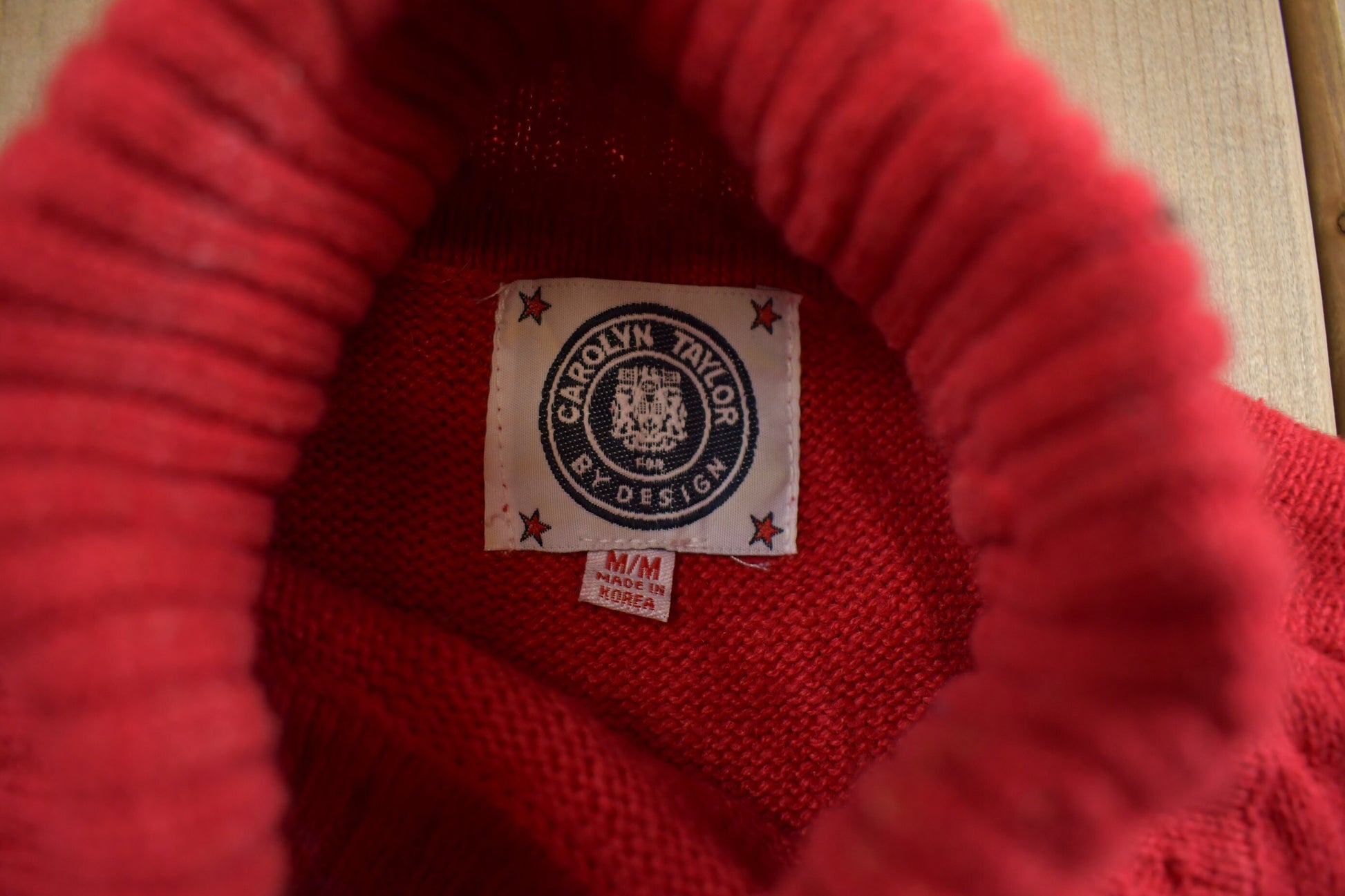 Vintage 1990s Carolyn Taylor U.S.A Knit Turtleneck Sweatervest