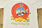Vintage 1990 Bugs Bunny Birthday Looney Tunes Cartoon Promo T-Shirt
