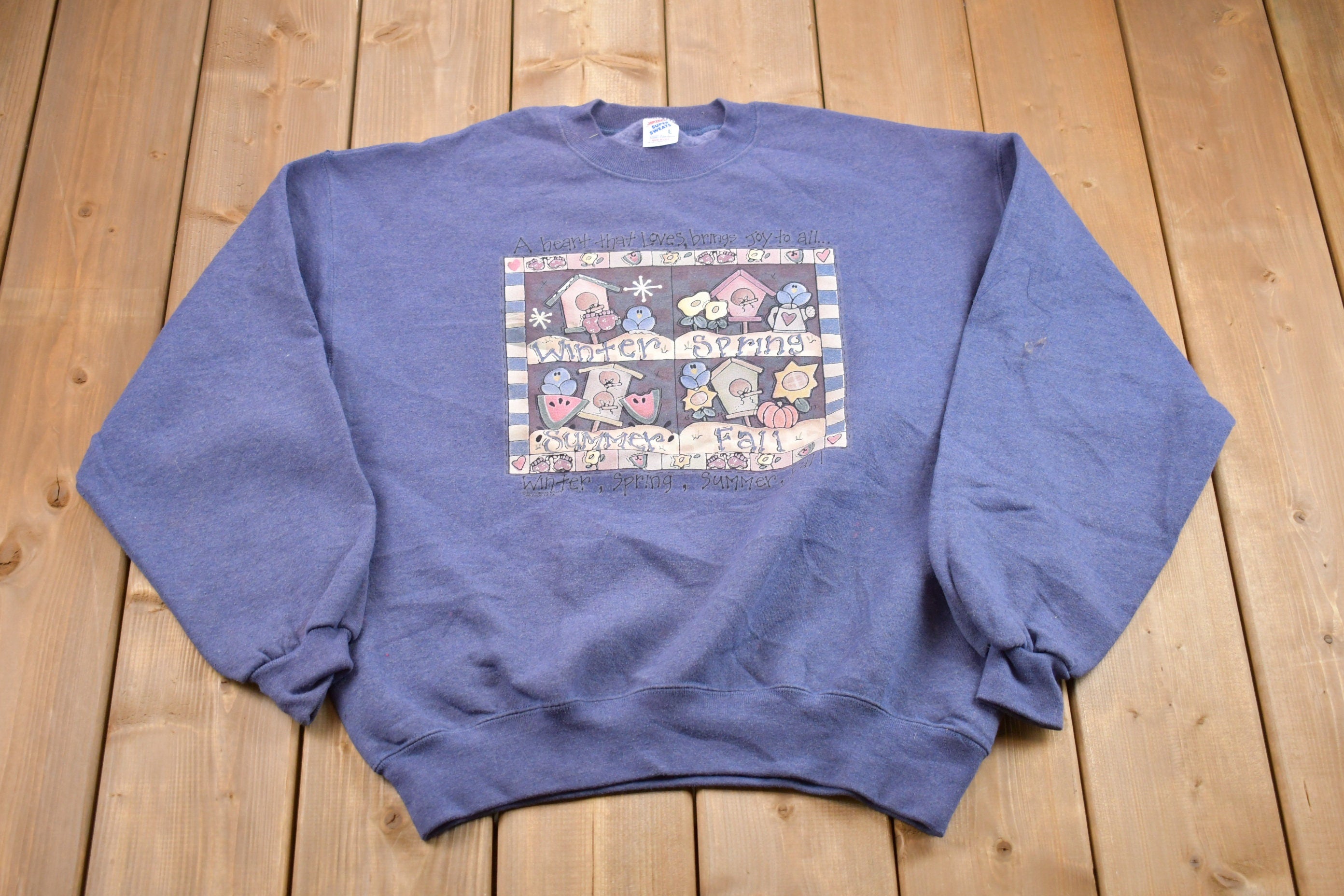 Vintage 1990s Seasons Change Graphic Crewneck