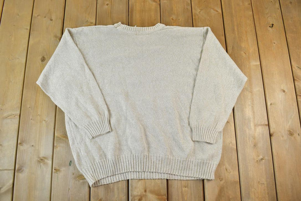 Vintage 1990s Elizabeth Liz Claiborne Knit Crewneck Sweater