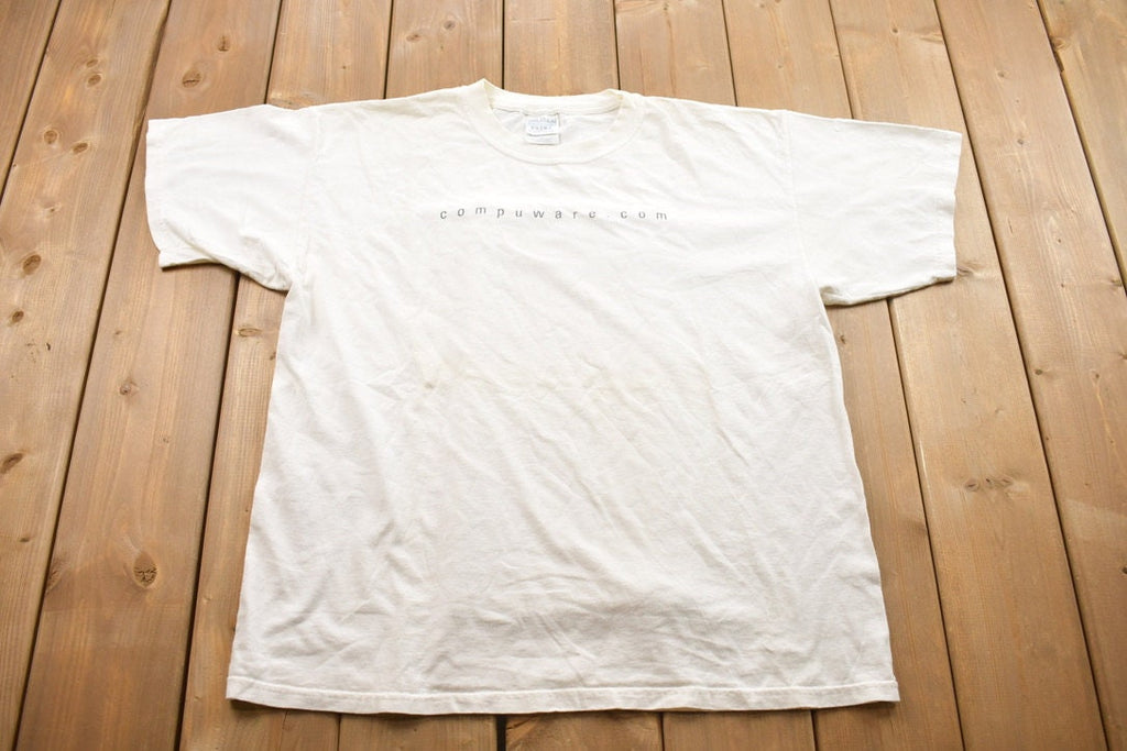 Vintage 1990s Compuware E-Commerce Graphic T-Shirt
