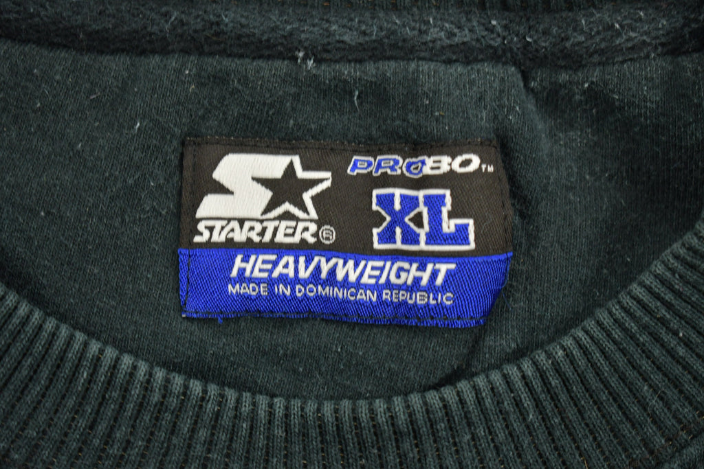 Vintage 1990s Blank Black Starter Crewneck Sweatshirt