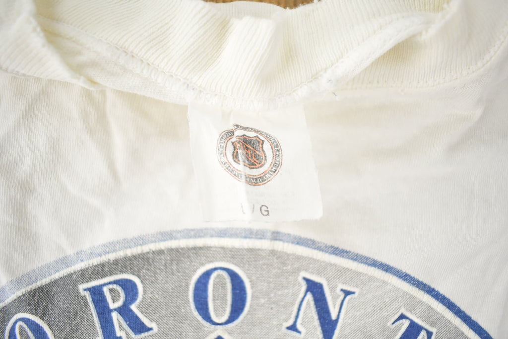 Vintage 1990s Toronto Maple Leafs NHL Hockey Graphic T-Shirt Made In USA