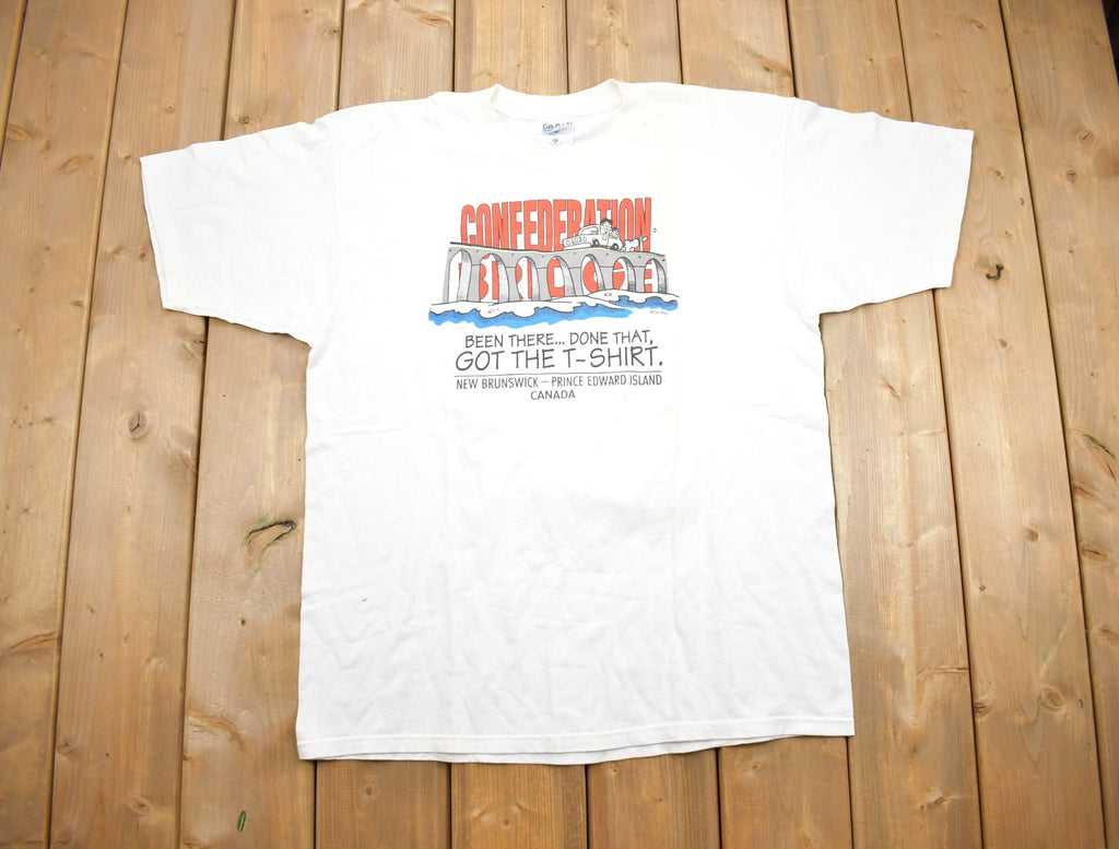 Vintage 1990s Confederation Bridge Souvenir T Shirt