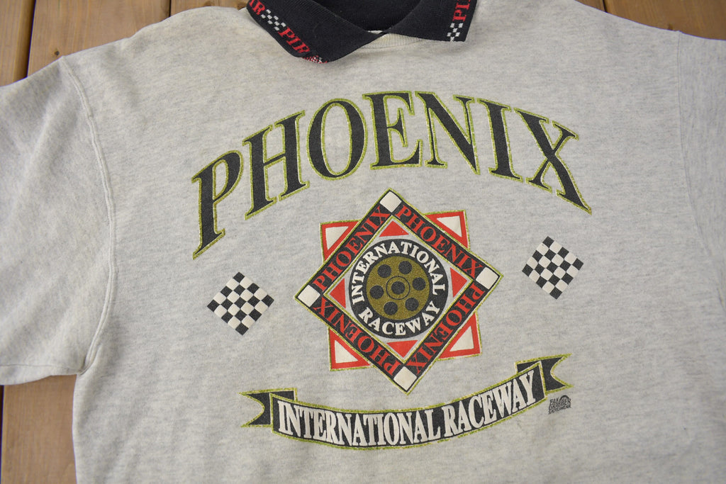 Vintage 1990s Phoenix International Raceway Collared Crewneck Sweatshirt