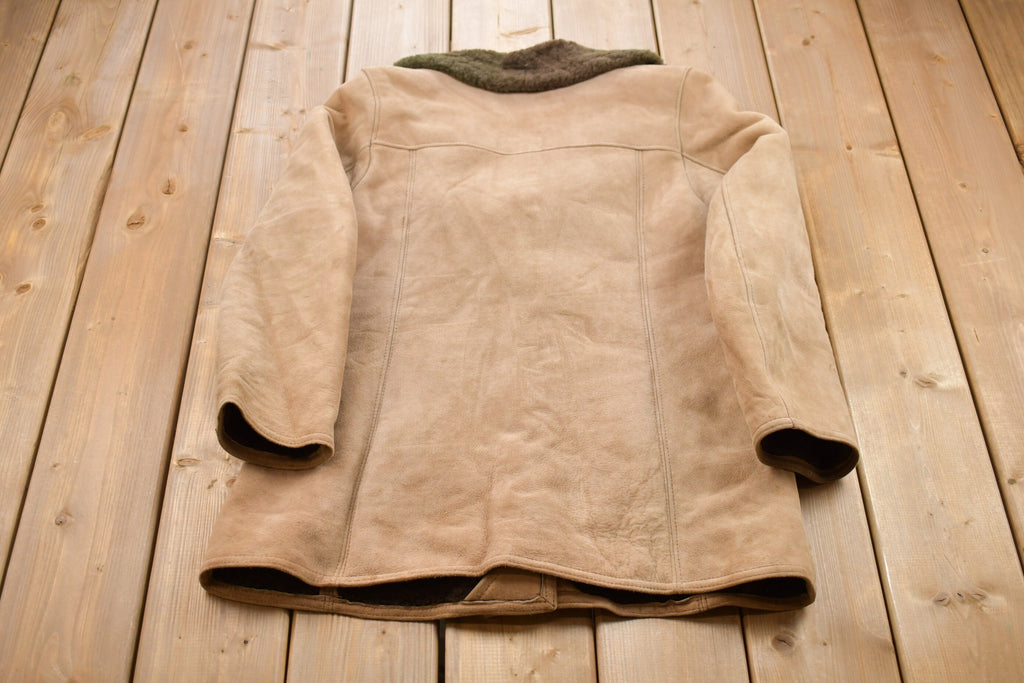 Vintage 1980s Morlands Lambskin Shearling Leather Jacket