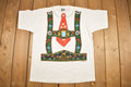 Vintage 1990s Festive Santa Claus Graphic T Shirt