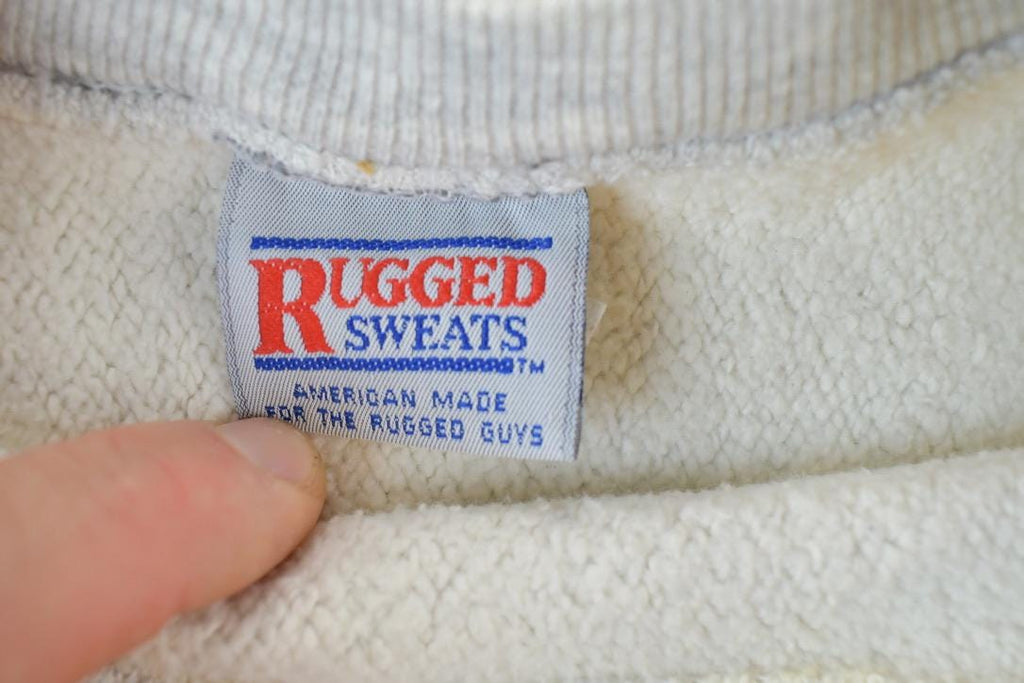 Vintage 1990s University Cottage Club Cross Grain Collegiate Crewneck  Embroidered  NCAA Sweatshirt  Sportswear  Americana