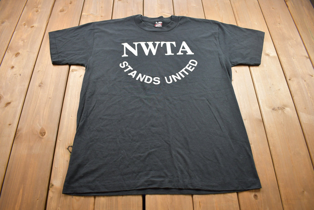 Vintage 1990s NWTA Stands United Graphic T Shirt / Vintage T Shirt / Streetwear / Rare Vintage / Single Stitch / Made In USA