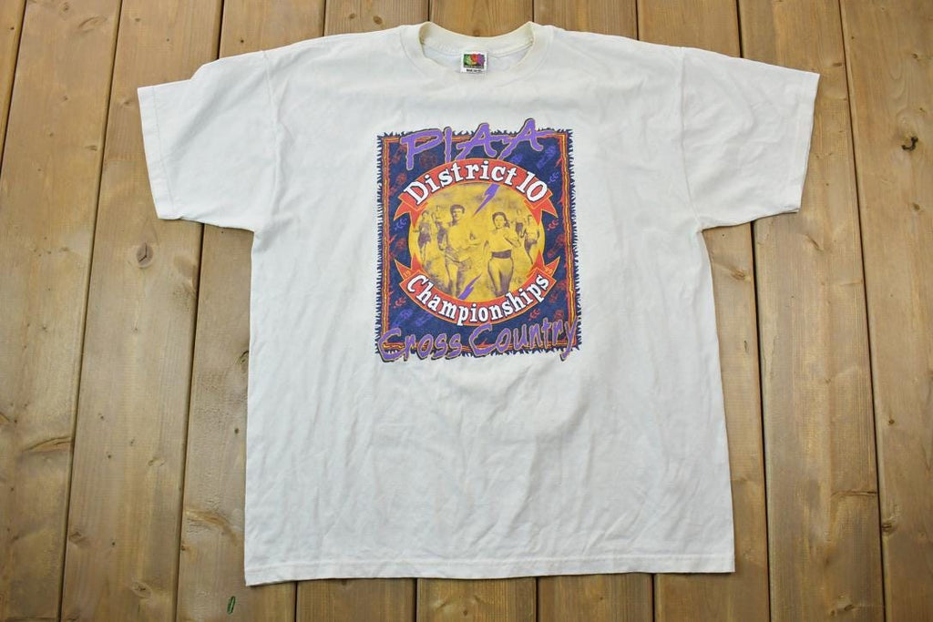 Vintage 1990s District 10 Championships Souvenir T-Shirt  Streetwear  Made In USA  Vacation Tee  Travel T Shirt