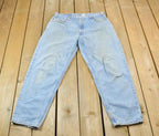 Vintage 1990s Levi's 560 Red Tab Denim Jeans Size 36 x 29 / Blue / Light Wash / Vintage Denim / Made In USA / 90s Levi's / Tapered
