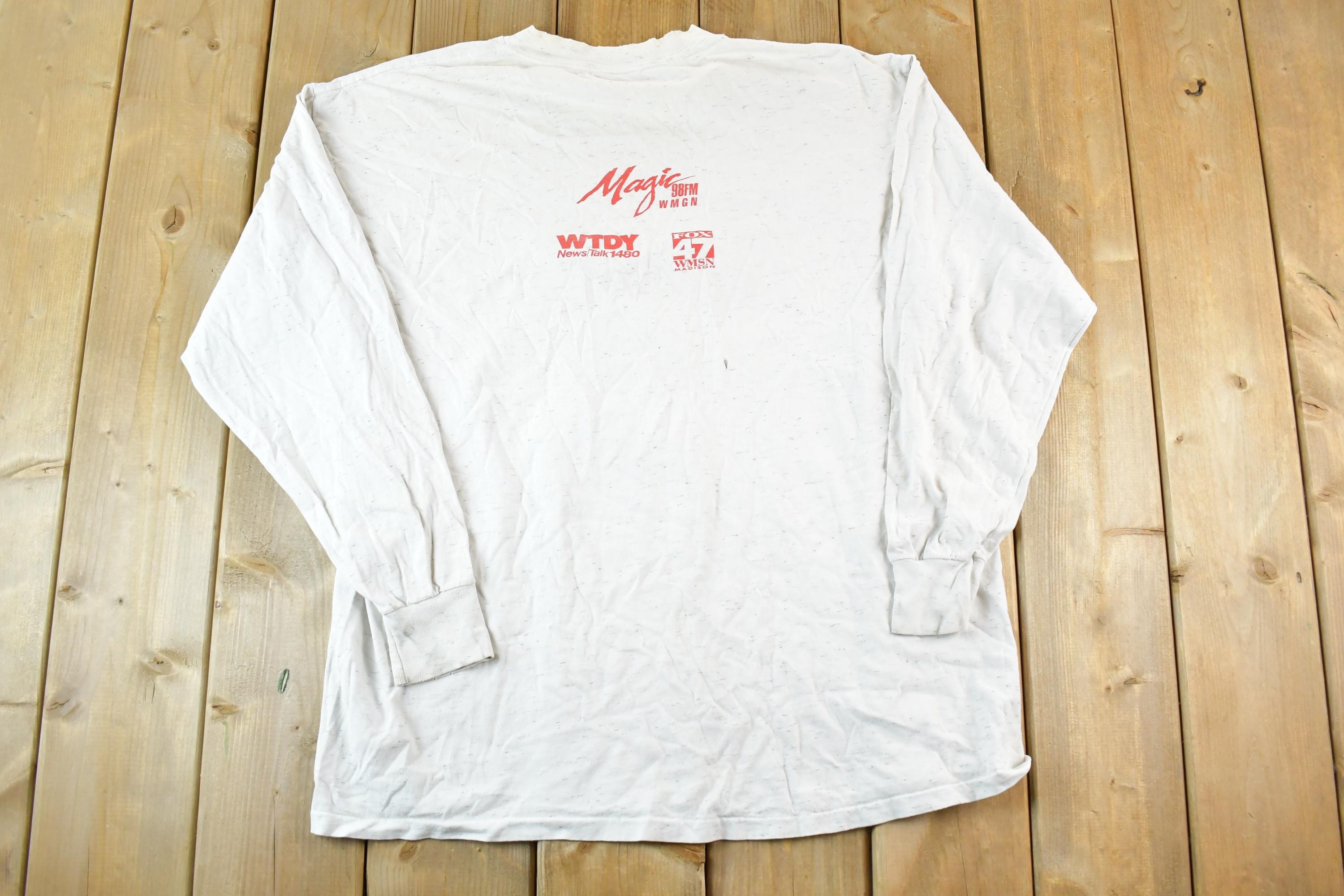 Vintage 1993 Brett Favre Jingle Bell Run For Arthritis Souvenir Long Sleeve T-Shirt Mens XL