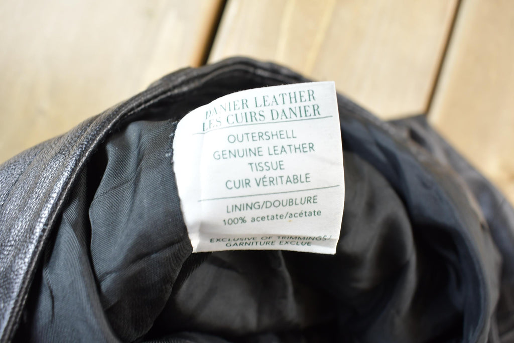 Vintage 1980's Danier Leather Pants Size 26 x 28