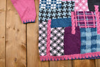 Vintage 1990s Patchwork Knit Sweater Houndstooth