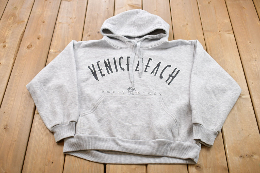Vintage 1990s Hill Venice Beach Embroidered Graphic Hoodie 90s Hoodie