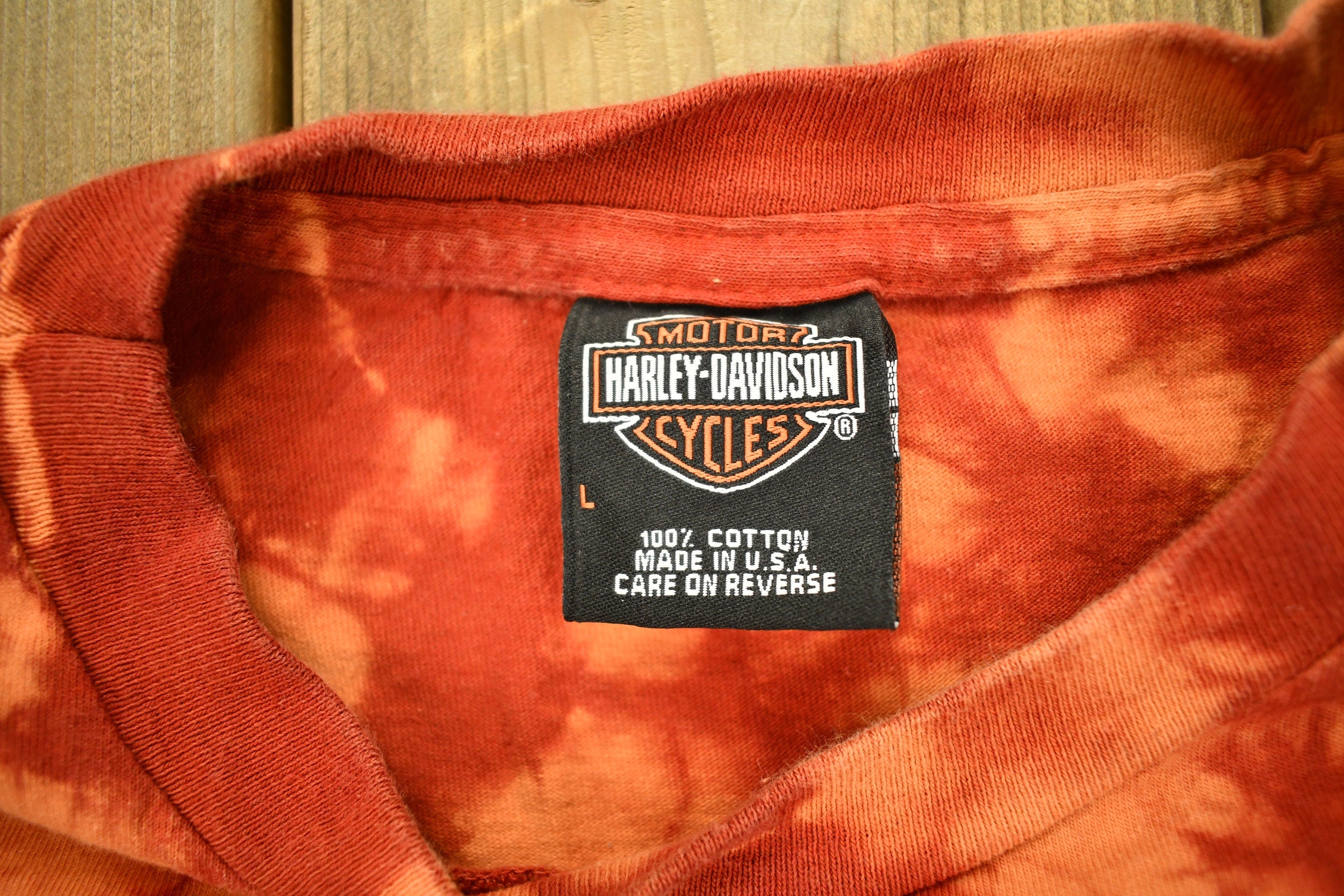 Vintage 1990s Harley Davidson Motorcycles Bear Tooth Cody Wyoming T-Shirt