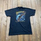 Vintage 1989 Harley Davidson Motorcycles 3D Emblem Eagle T-Shirt