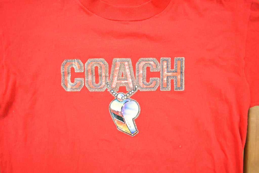 Vintage 1980 Coach White Graphic T Shirt