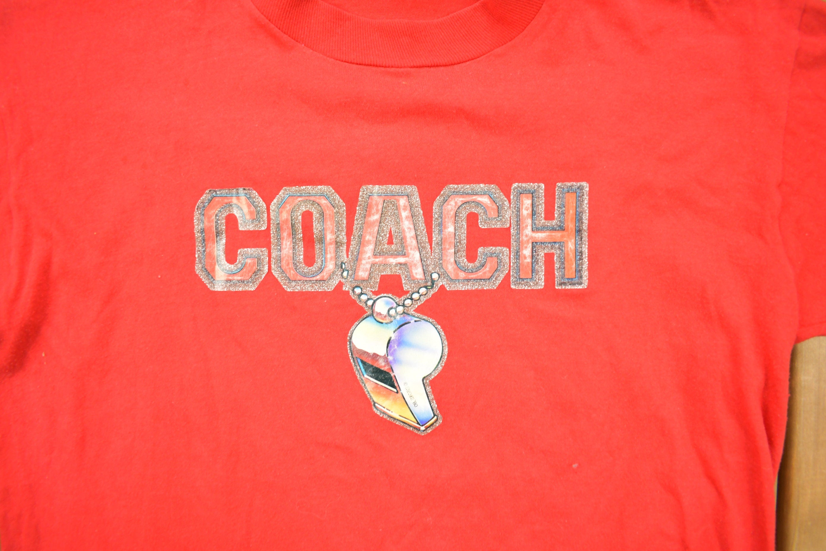 Vintage 1980 Coach White Graphic T Shirt