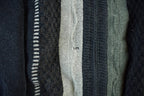 Vintage 1990s Marco Donatelli Knit Zip Up Sweater Jacket Men's Medium