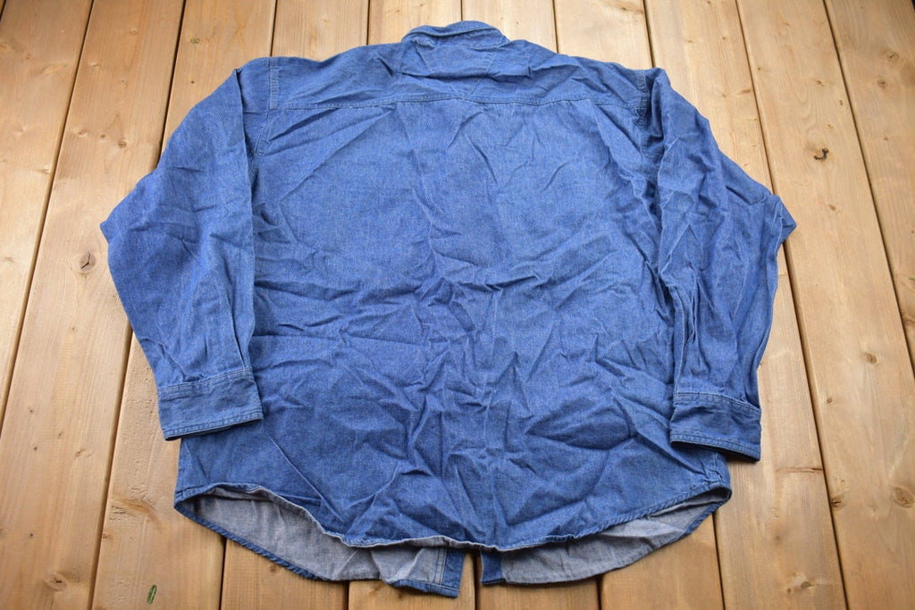 Vintage 1996 Atlanta Olympics Games Collection By TERRY Denim Button Up