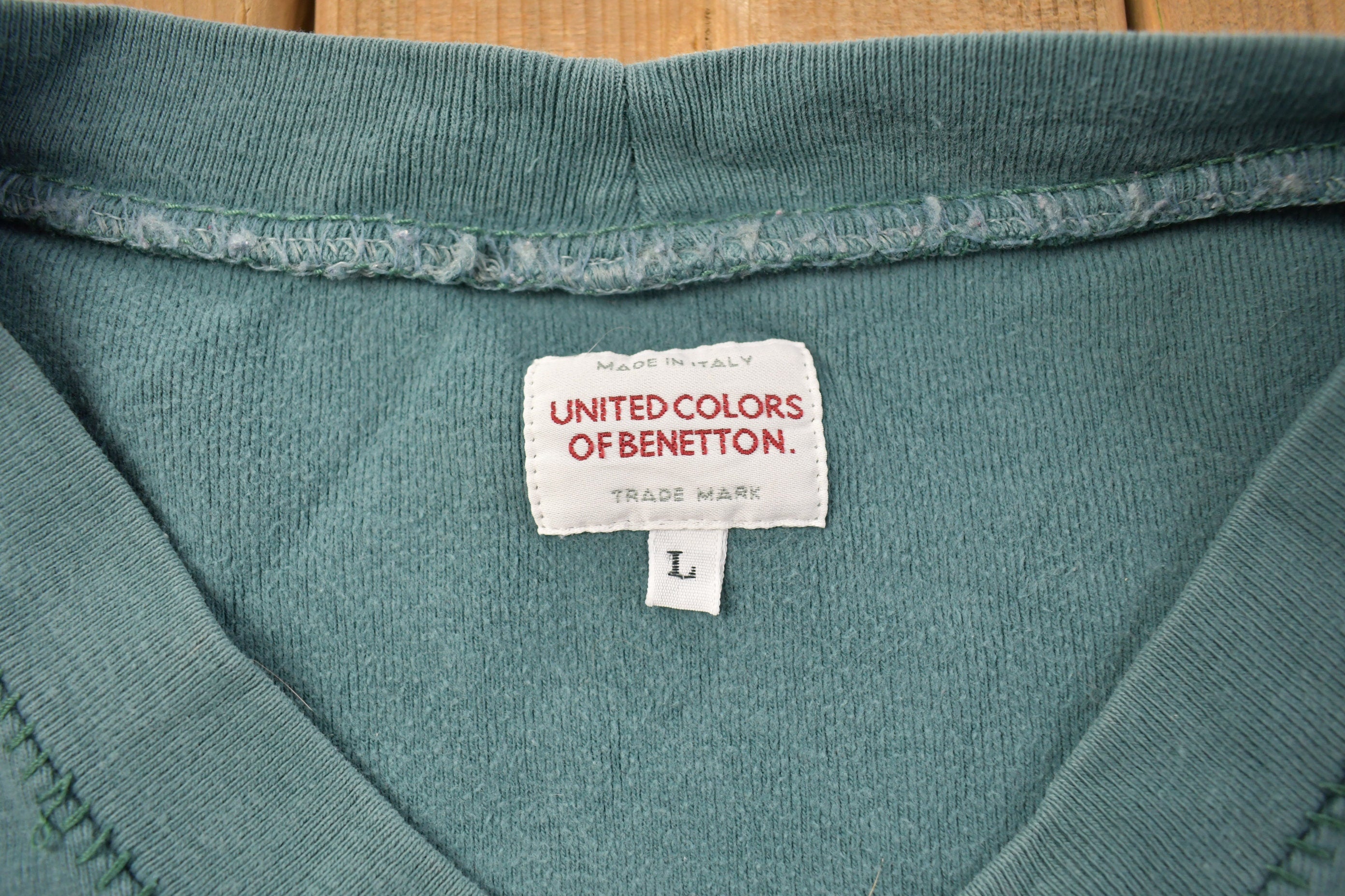 Vintage 1990s United Colors Blank Crewneck Sweatshirt