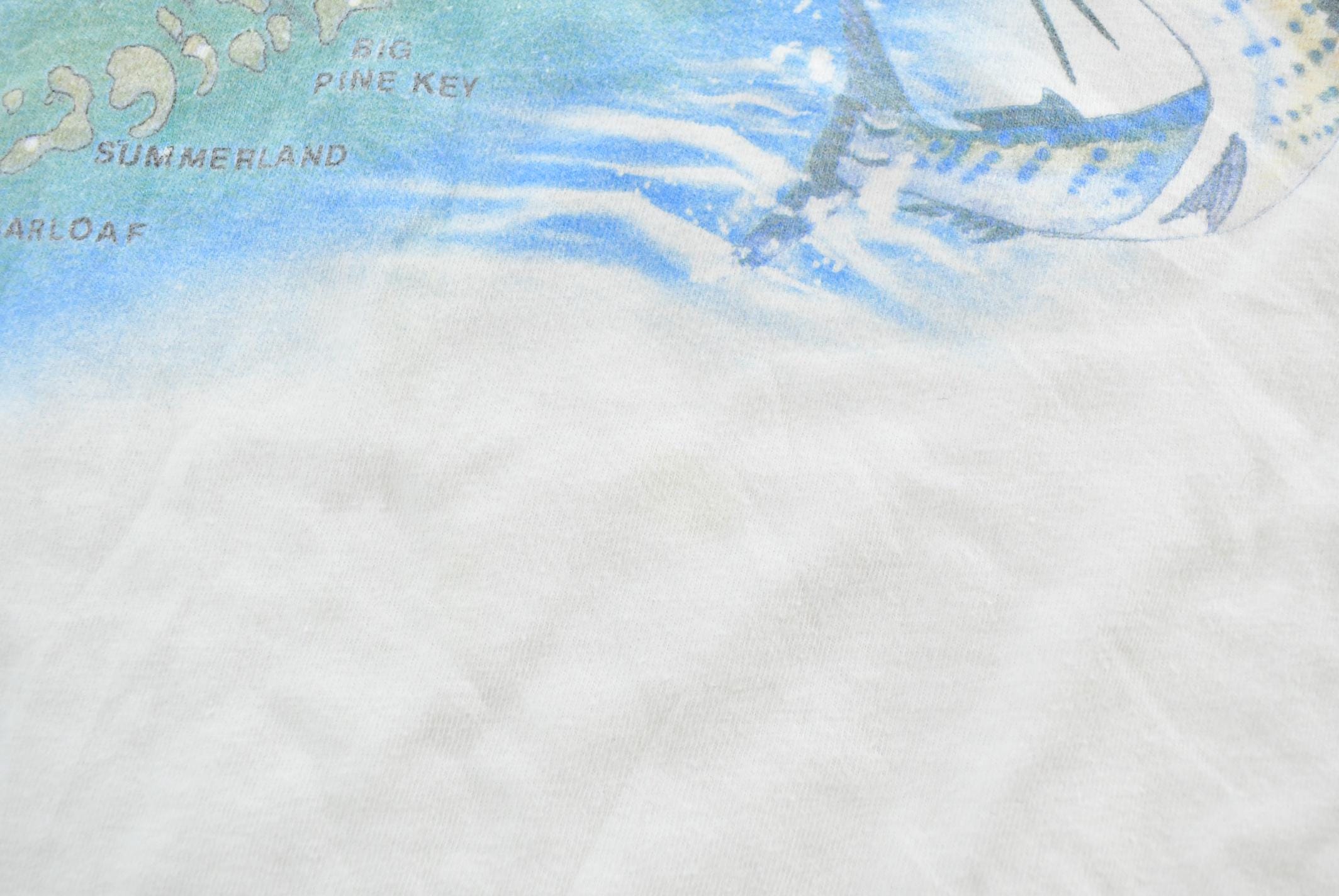 Vintage 1990s Florida Sport Fishing T-Shirt Mens XL