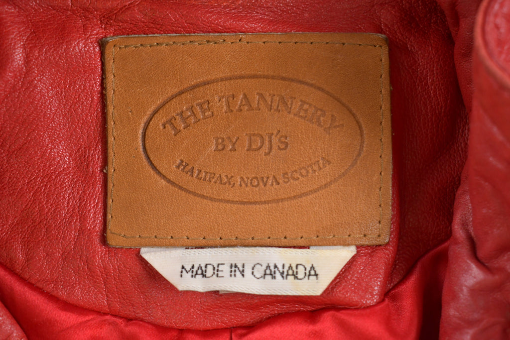 Vintage 1980s Red Leather Jacket