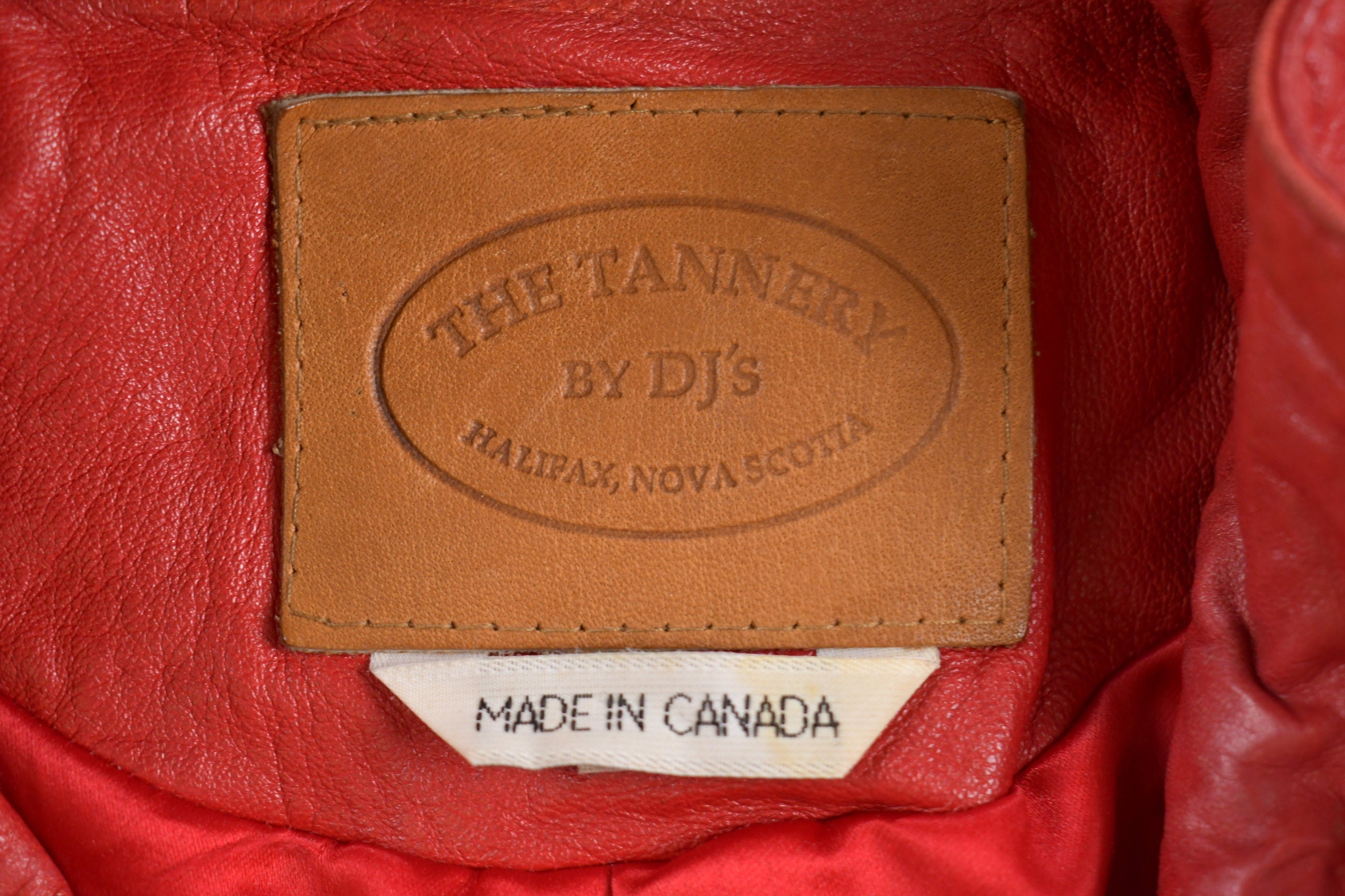Vintage 1980s Red Leather Jacket