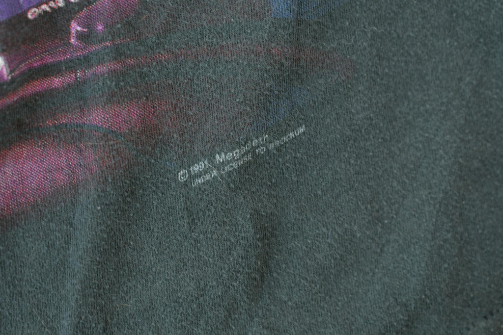 Vintage 1991 Megadeth Global Tour Graphic Band T-Shirt