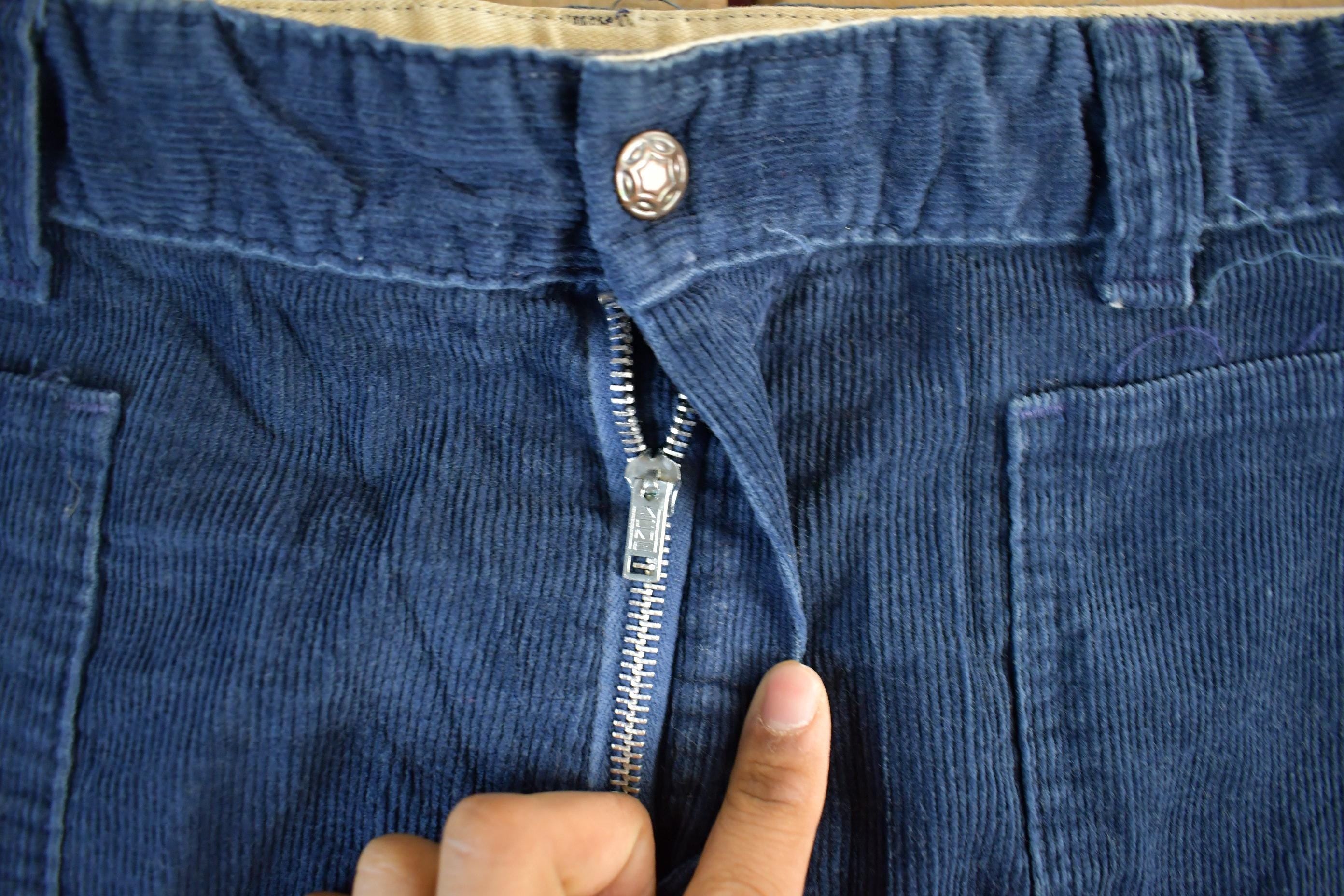 Vintage 1970s Jack Spratt Bell Bottom Corduroy Flare Pants Women's Size 34 x 31