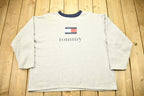 Vintage 1990s Tommy Hilfiger Big Flag Crewneck Sweatshirt Made In USA