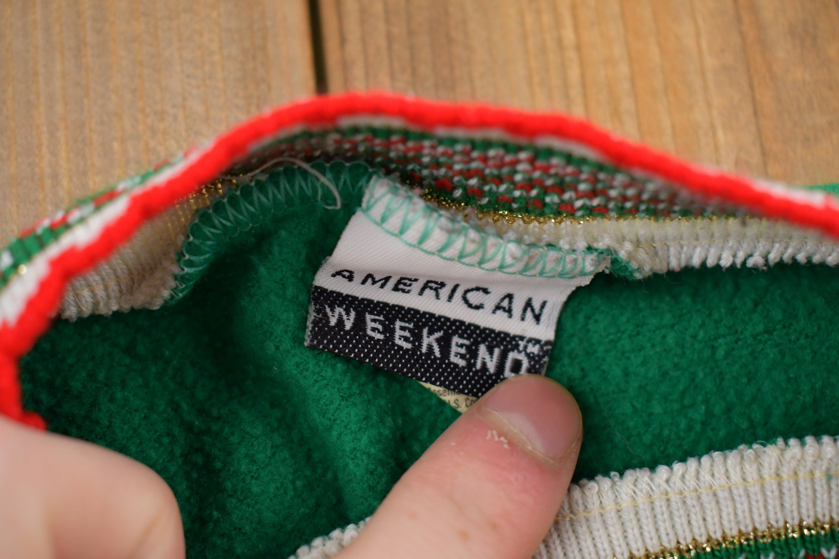 Vintage 1990s Candy Cane Christmas Sweater , 90s Holiday Crewneck , Winter Wear , Festive Graphic Print