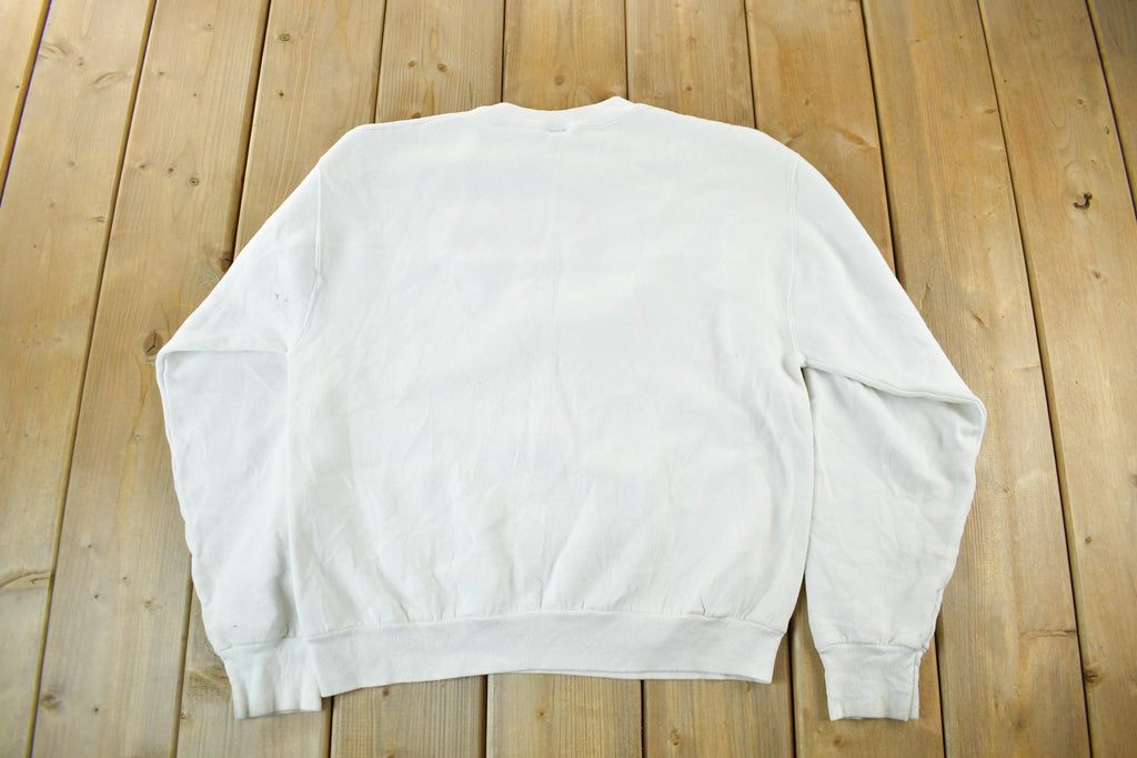 Vintage 1990s Making A Point Crewneck Sweatshirt Men's Small